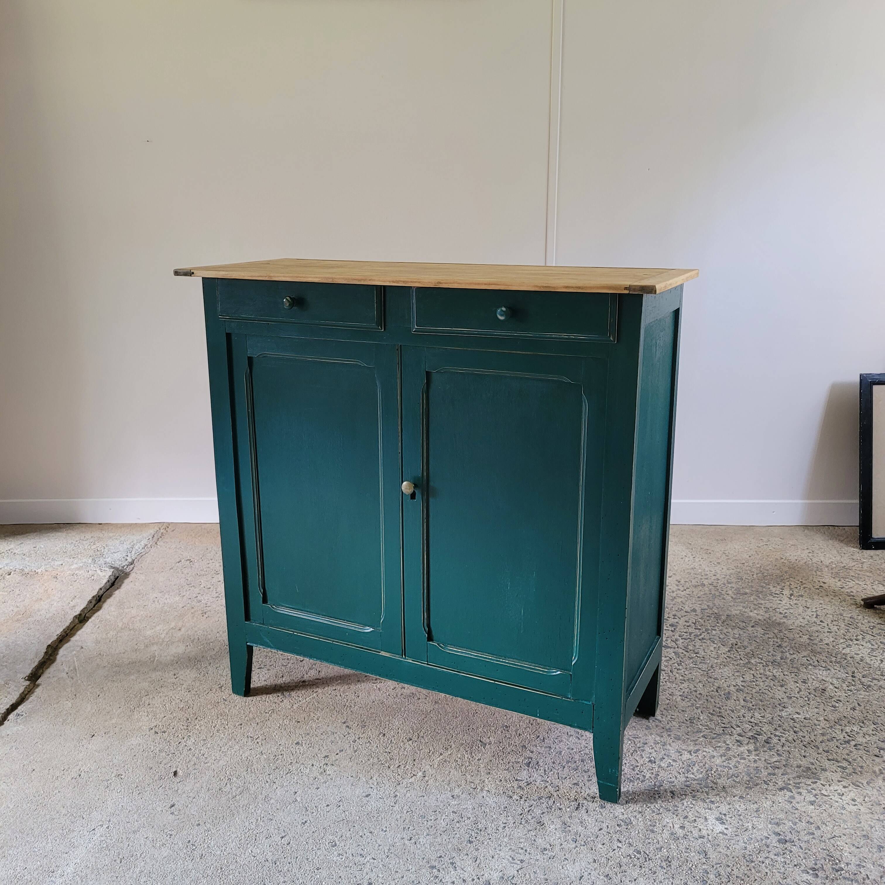 Green patinated Parisian sideboard