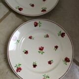 Set of 6 flat plates Mireille Badonviller