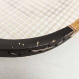 1970 Spalding black and red wooden tennis racket