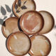 Vintage stoneware dessert plates