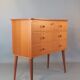 Norwegian Commodity 3 drawers in Teck, Vintage Scandinavian 1960s