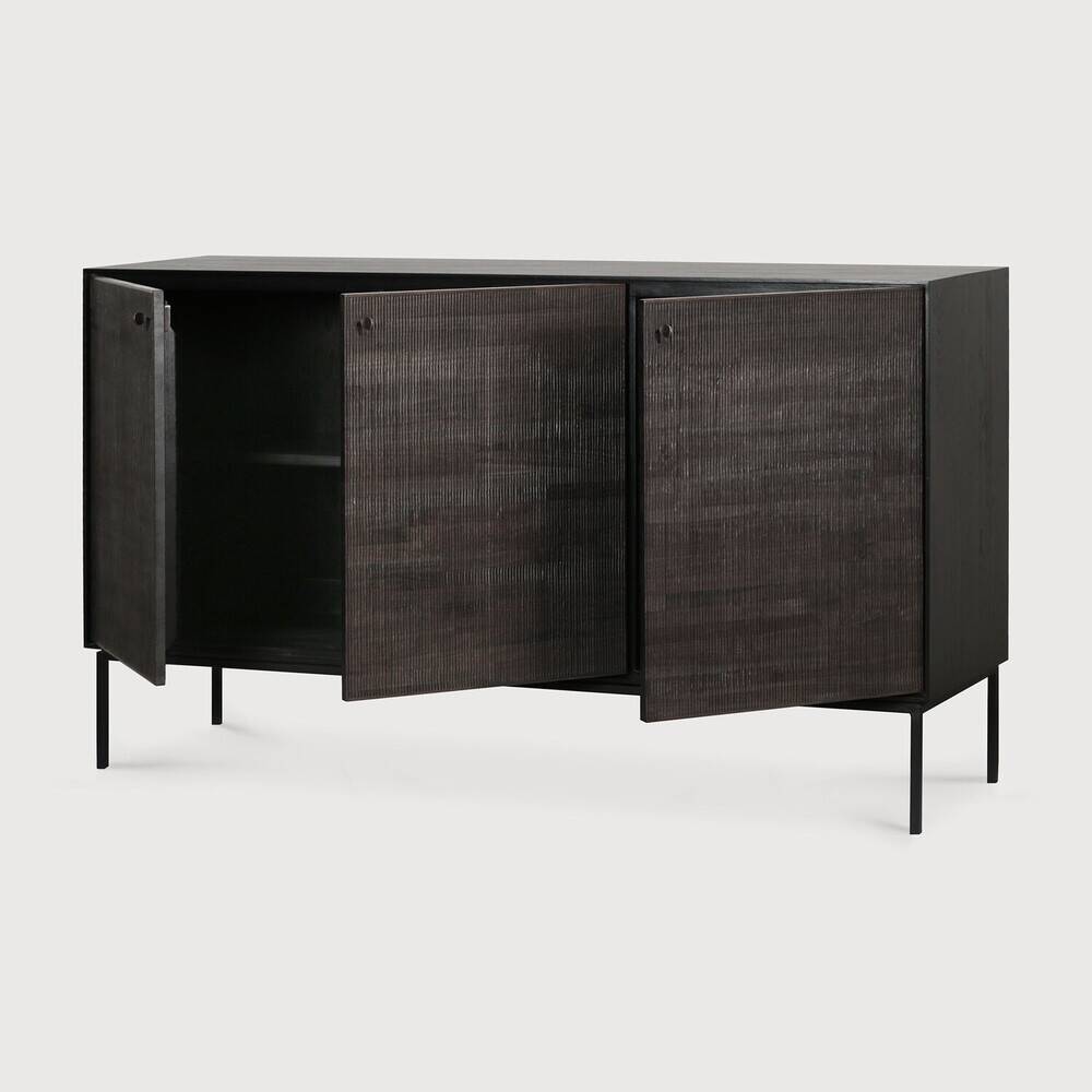 Buffet ethnicraft grooves solid wood
