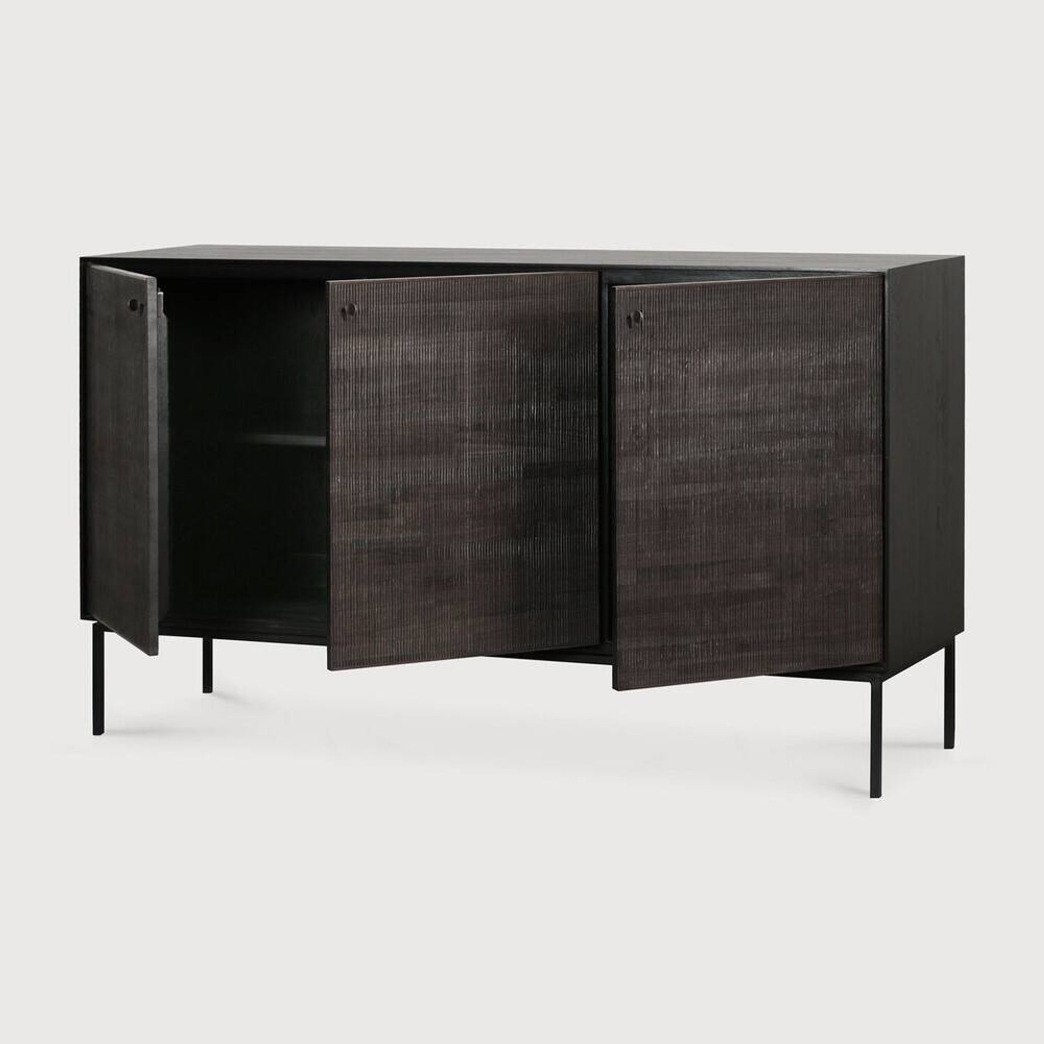 Buffet Ethnicraft solid wood grooves
