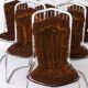 Set of 6 Italian Chrome Cantilever Dining Chairs, Gastone Rinaldi, 1970s