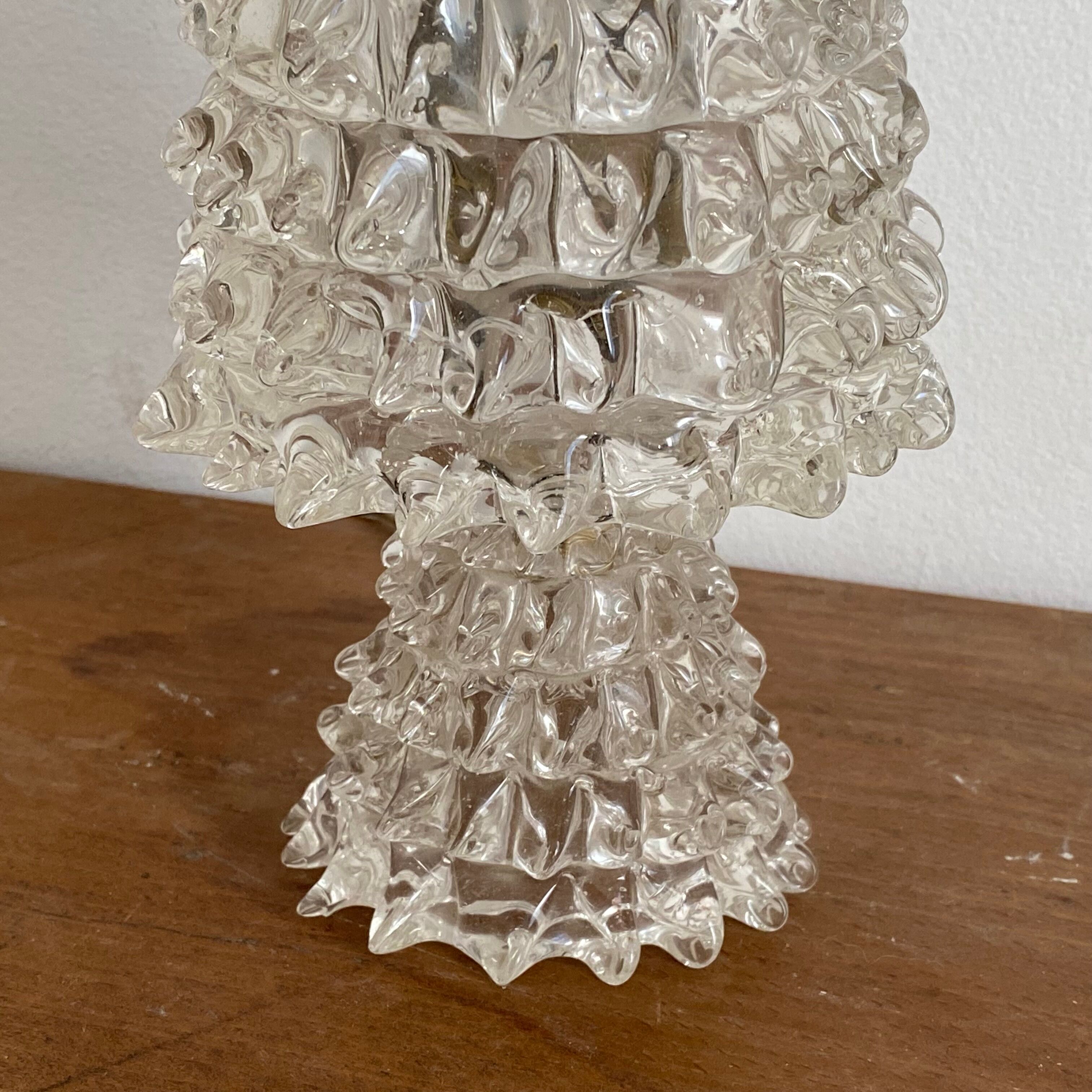Barovier & Toso lamp in Murano glass. 1940.