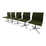 Ensemble de 5 chaises modèle EA 105 par Eames pour Herman Miller, années 1970