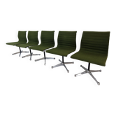 Ensemble de 5 chaises modèle EA 105 par Eames pour Herman Miller, années 1970