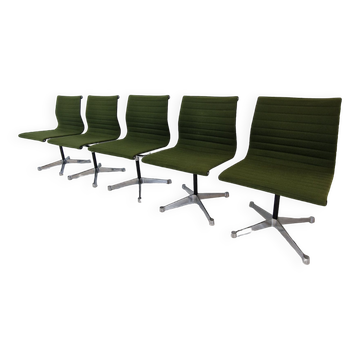 Set of 5 Model EA 105 Chairs by Eames for Herman Miller, 1970's
