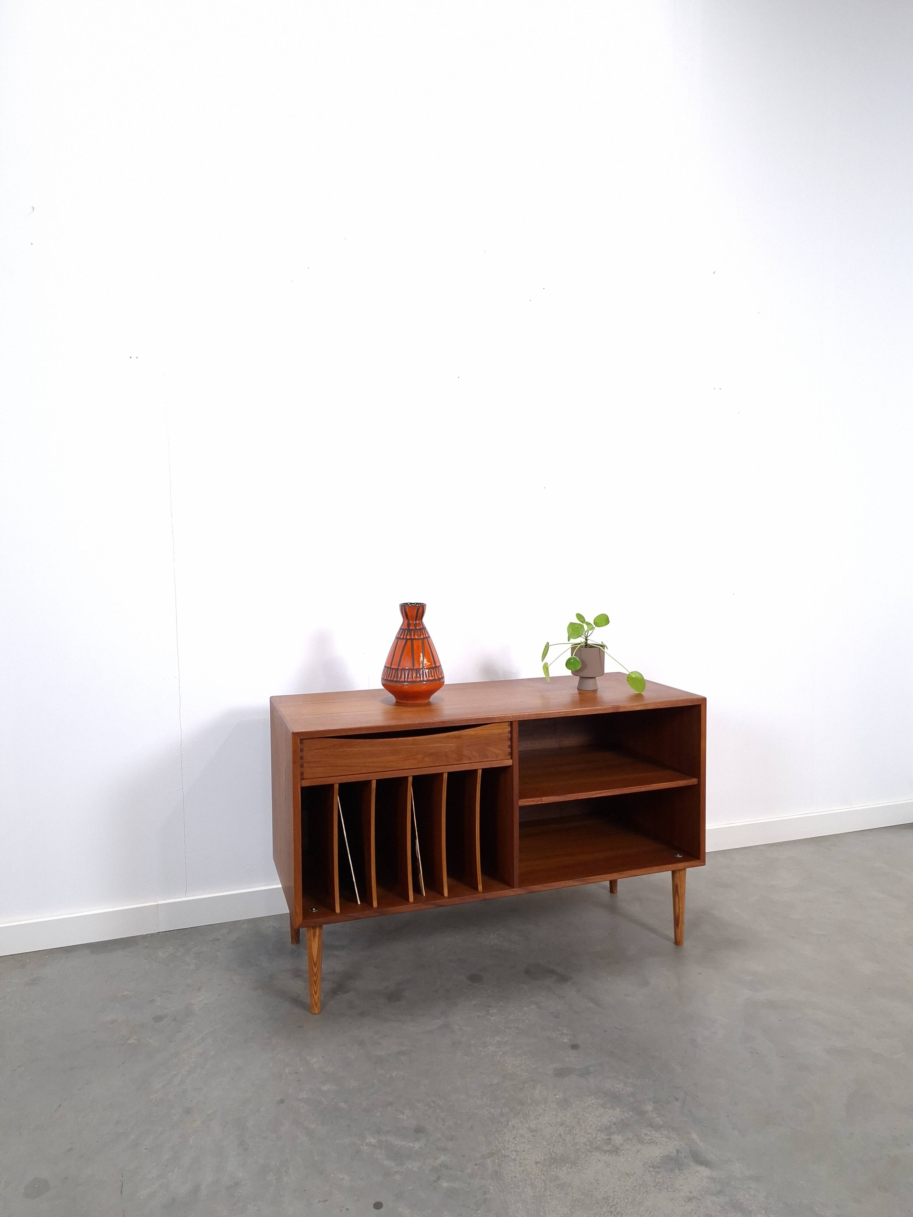 Meuble en teck LP avec tiroir, meuble TV et multimédia, buffet