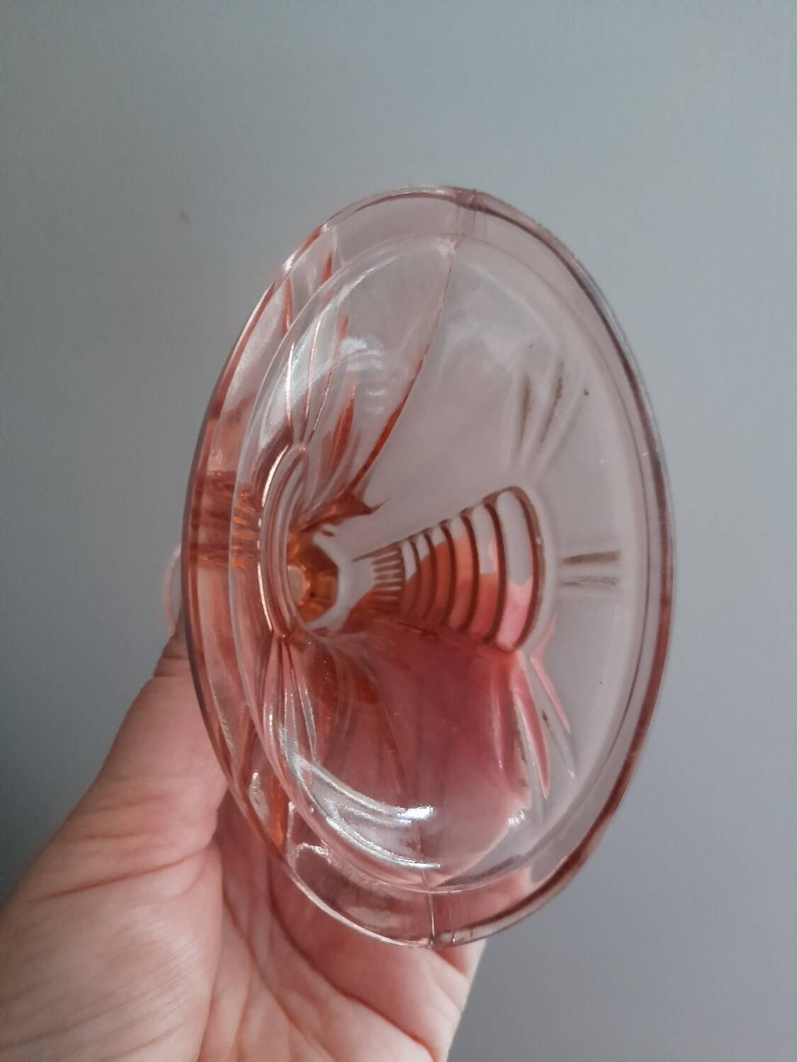 Bougeoir rose Victoria Art Déco Luxval