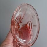 Bougeoir rose Victoria Art Déco Luxval