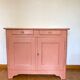 Parisian buffet in its pretty patina & raw tray