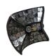 Vintage industrial mirrored pendant light by Esla