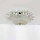 Large Floral Flush Lamp