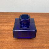 Scandinavian mid-century block glass vase, 1960s