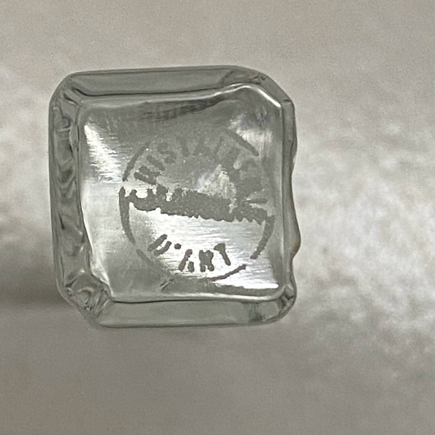 Set of 6 antique Baccarat crystal knife rests, vintage tableware