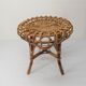 Ottoman stool in bamboo and rattan 1960
