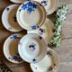 Set of 10 mismatched vintage soup plates