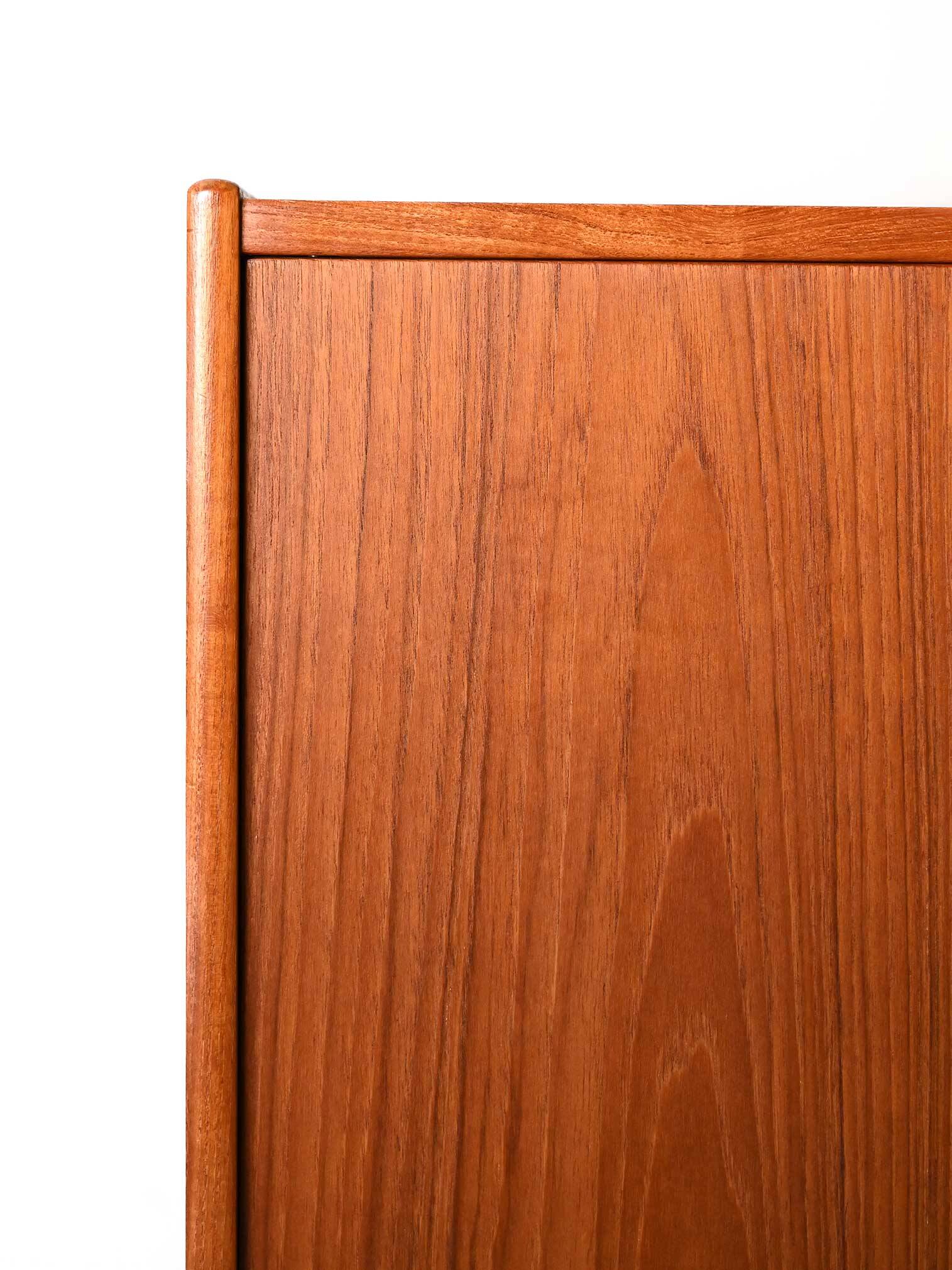 Scandinavian Teak Sideboard with Sculpted Drawers, 1950s/1960s