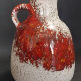 German ceramic pitcher by Fridgart for Karlsruhe Majolica, 1960s.