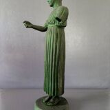 Handcrafted replica of the Charioteer of Delphi sculpture, H36cm