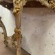 Carved console Louis XV style painted and gilded wood XX century