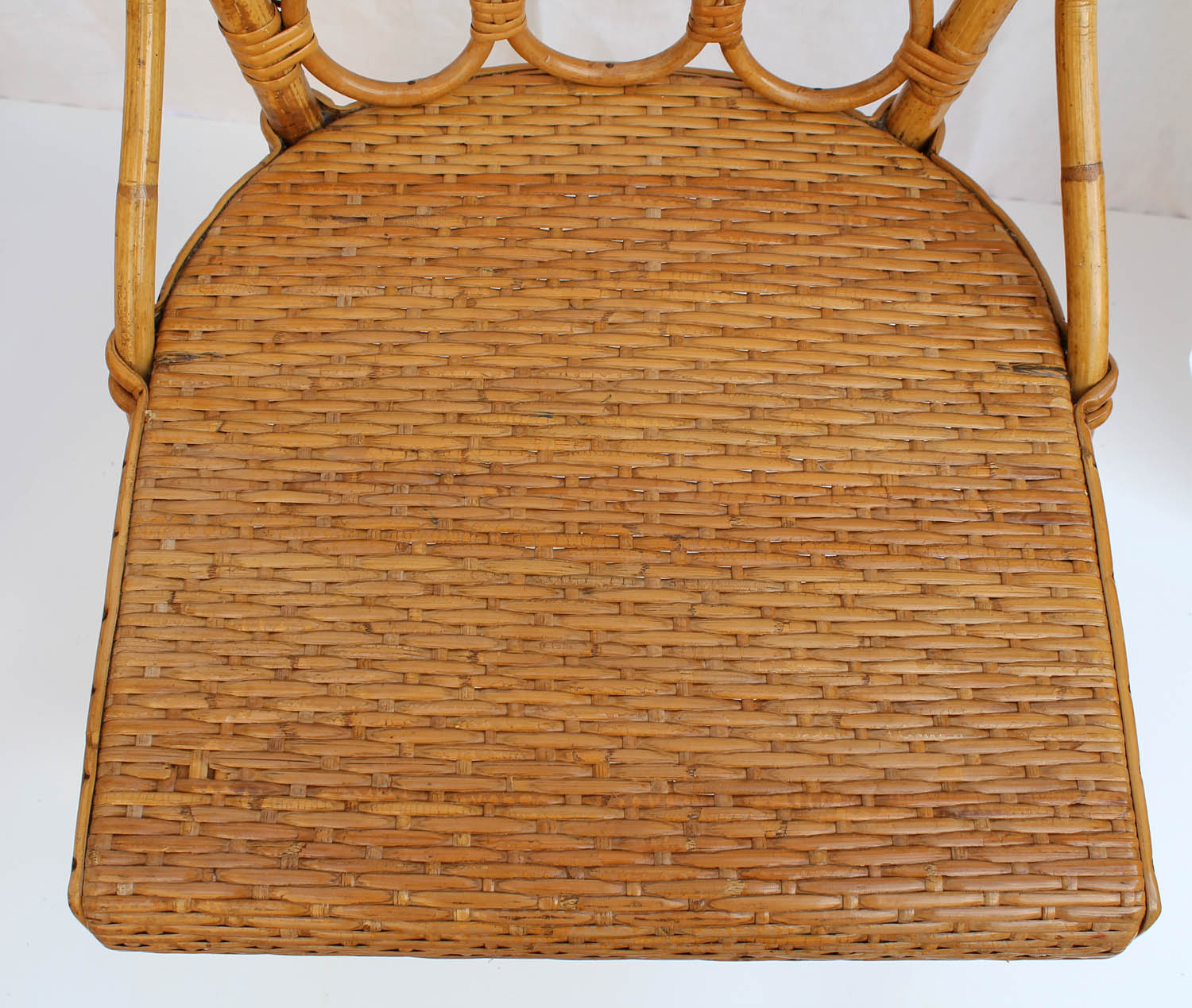 Pair of rattan chairs