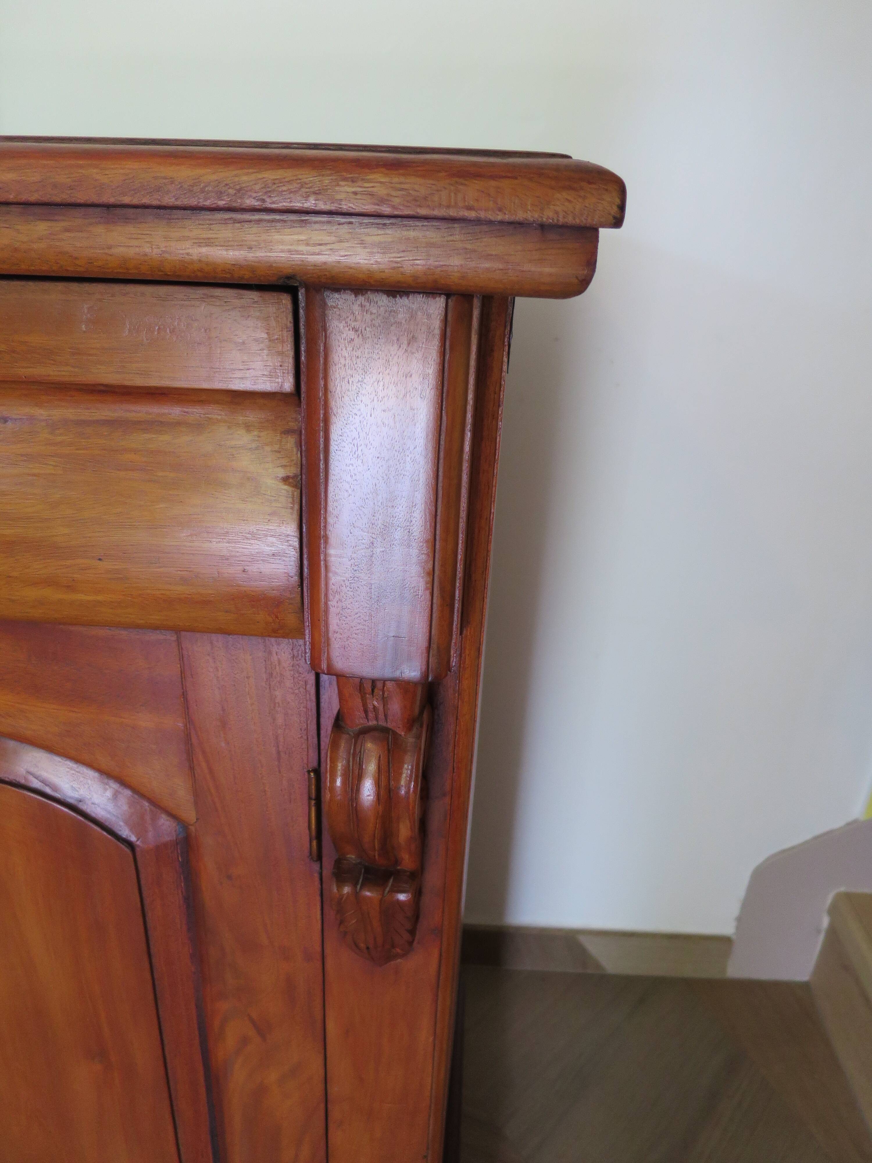 Rare mahogany buffet 2 doors-2 drawers - English style - Sideboard -Kareen Mausfield