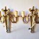 Paire d'appliques en bronze Louis XVI