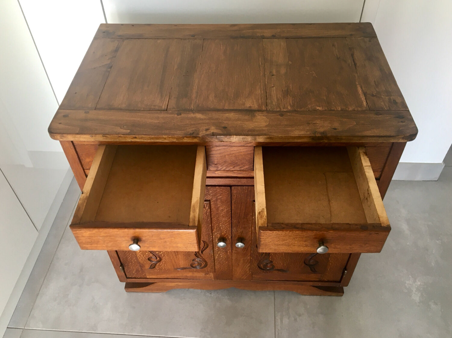 Small buffet in old oak from the 40s/50s
