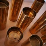 Modular brass candle holders – Design Colseth, Norway, 1960s–70s