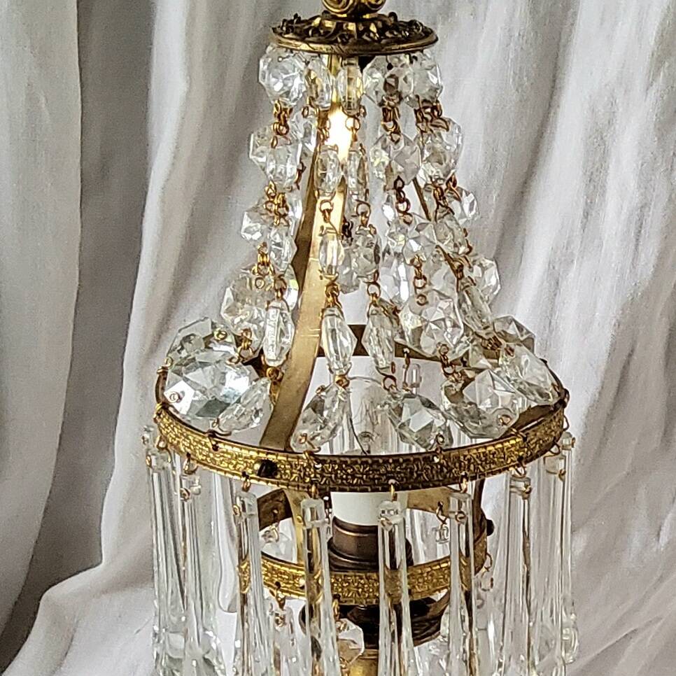 Paire de lampes cristal