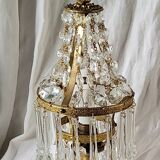 Pair of crystal lamps