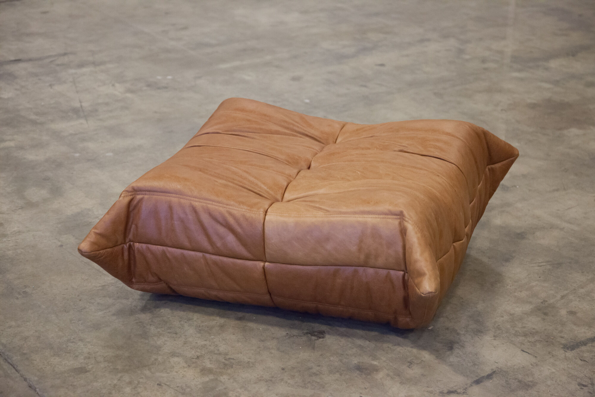 Ottoman "Togo" leather  designed by Michel Ducaroy 1973