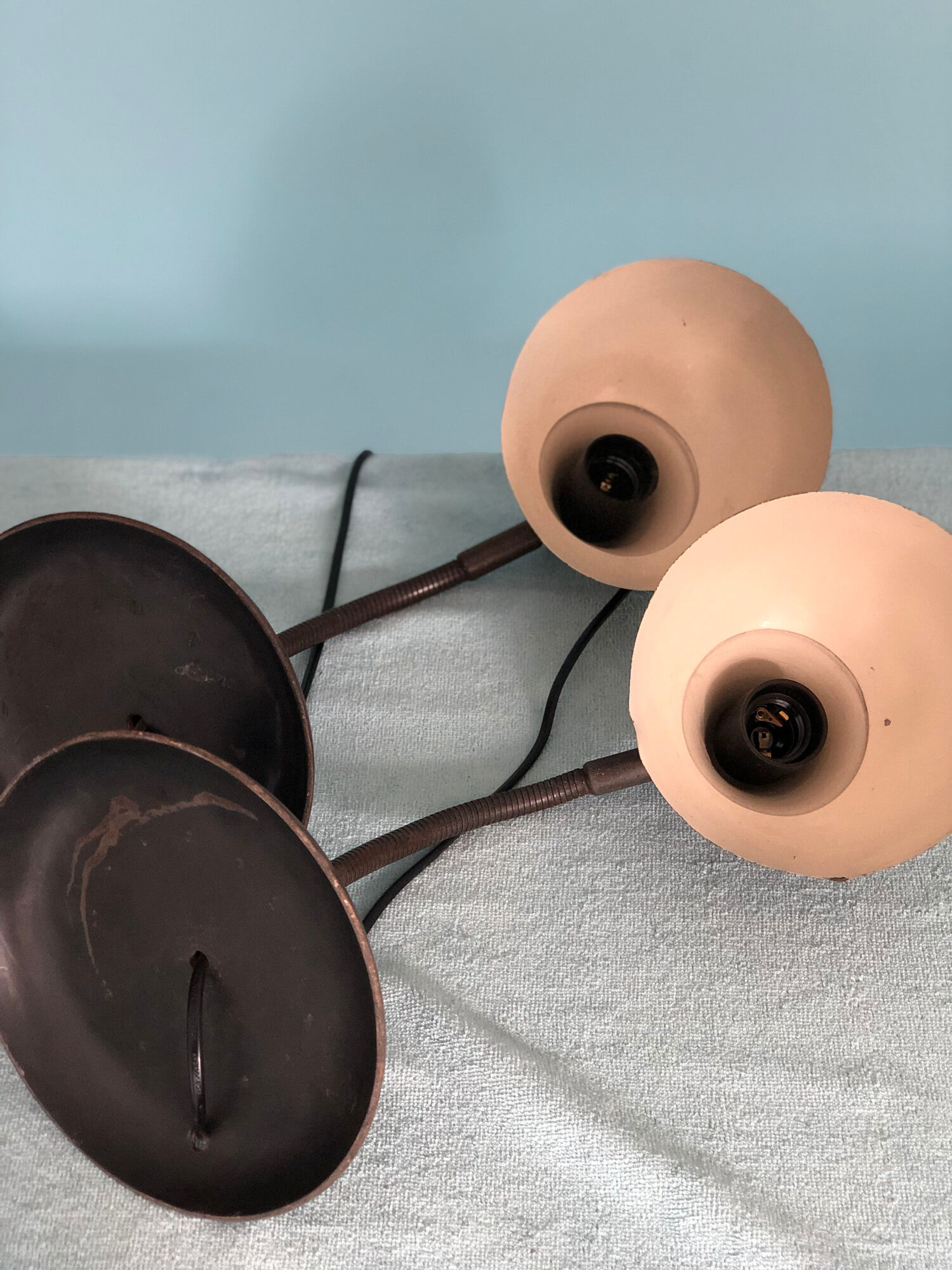 Pair of mid century desk lamps france 1950s