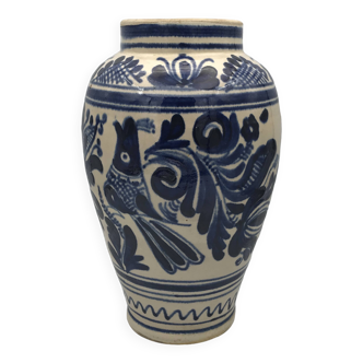 Vintage korond glazed terracotta pottery vase