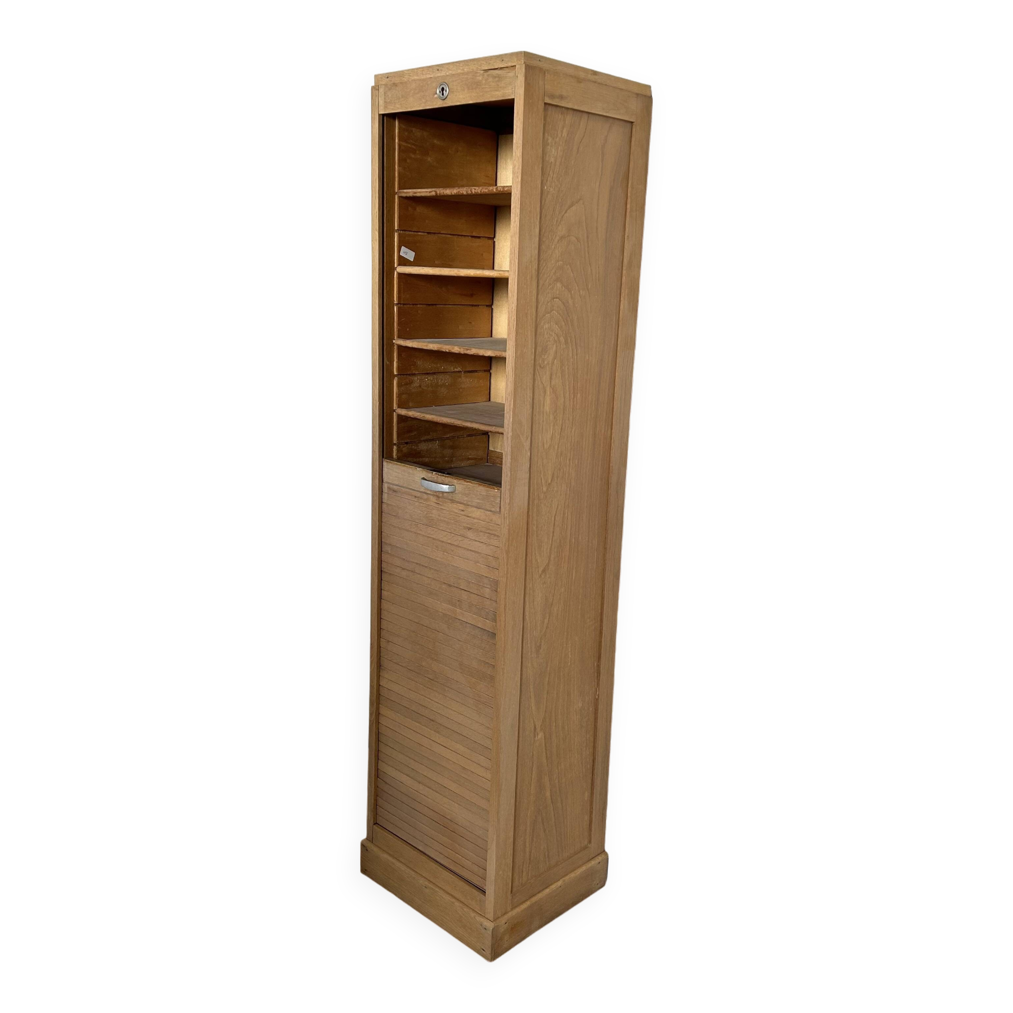 Stripped filing cabinet in oak veneer