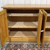 1950s English 4-door fir sideboard