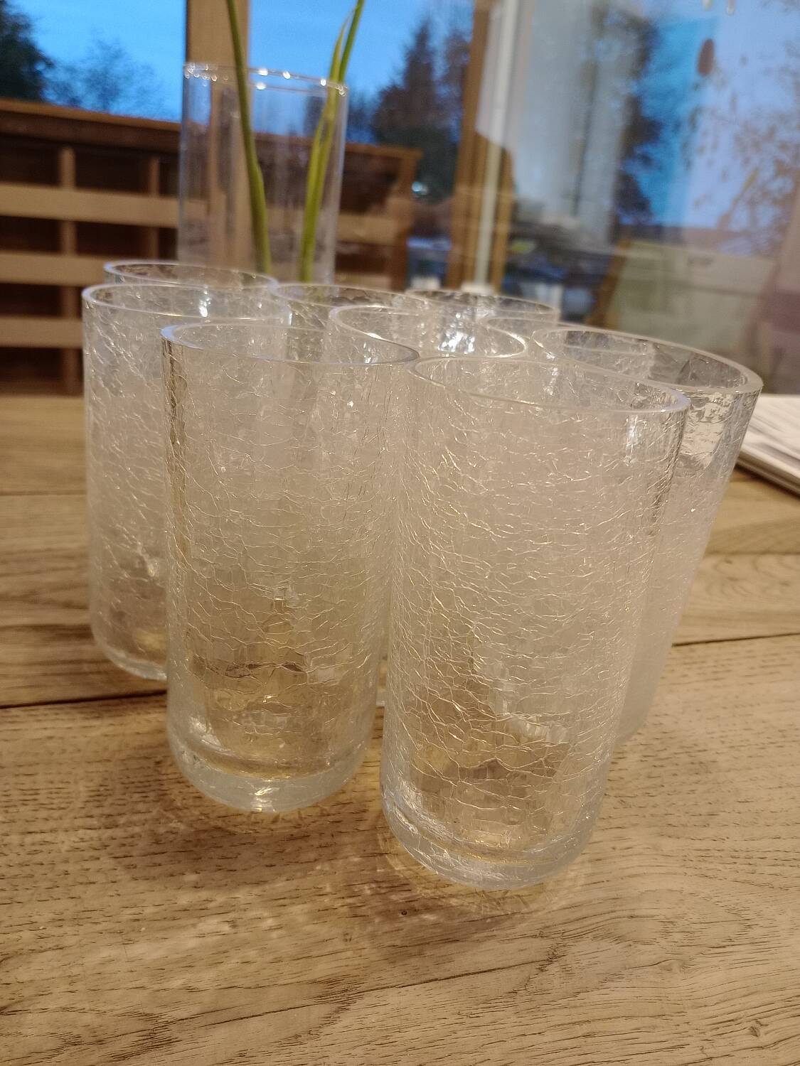 9 frosted effect 60s glasses