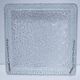 Holophane square wall lamp XL glass design 60s