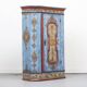 Wedding wardrobe painted in rustic farmhouse folk art