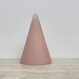 Matte Pink glass SCE Teepee table lamp , 1970’s , France
