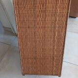 Vintage rattan basket or chest
