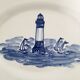 Plat ovale xl décor phare