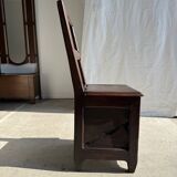 Antique oak storage chair
