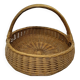 Grand panier en osier vintage