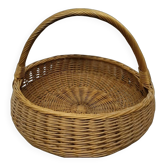 Grand panier en osier vintage