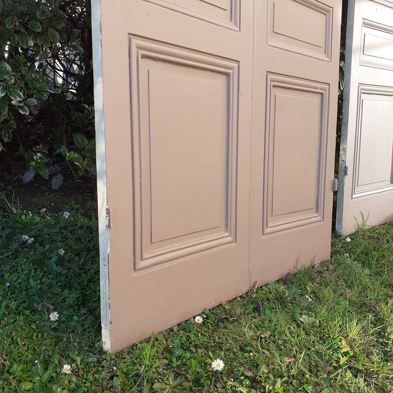 2 pairs of large 19th-century Haussmann-style cupboard doors.