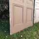 2 pairs of large antique Haussmann-style wardrobe doors from the 19th century.