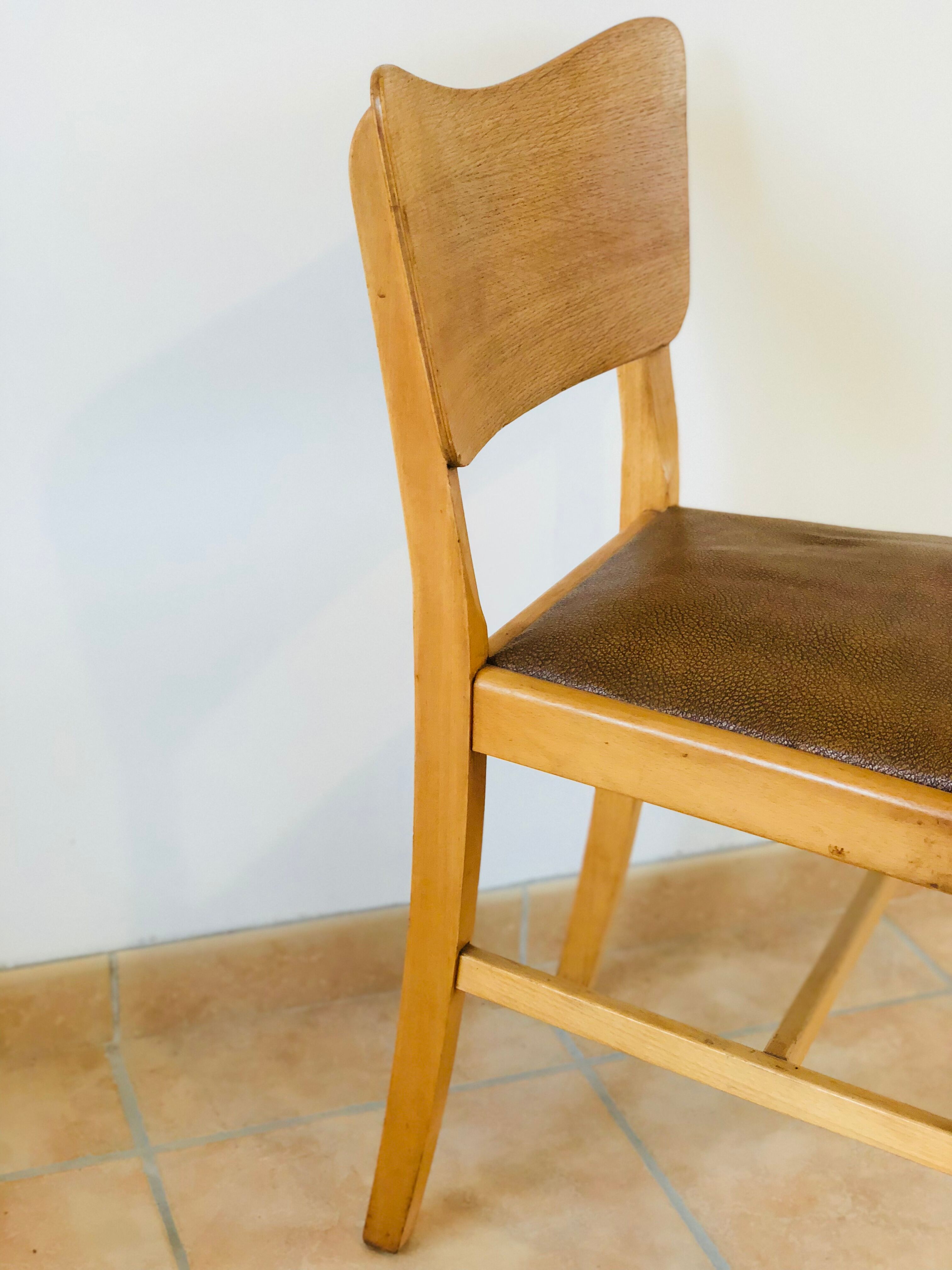 Set of 4 chairs oak